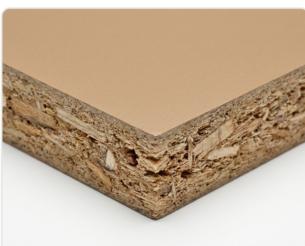 Particle board cabinet core sample